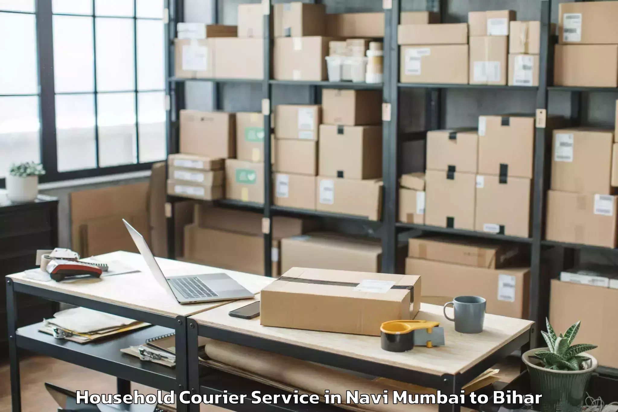 Professional Navi Mumbai to Diara Pandarakh Household Courier